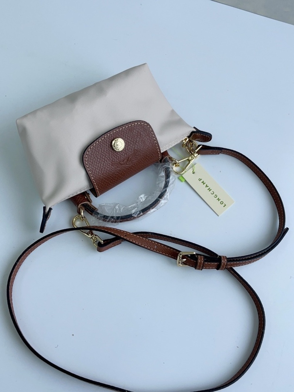 Longchamp Cream Mini Crossbody Bag - Picture 4 of 8
